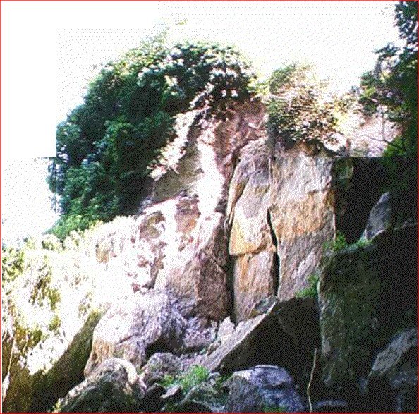 Rock fall/topple