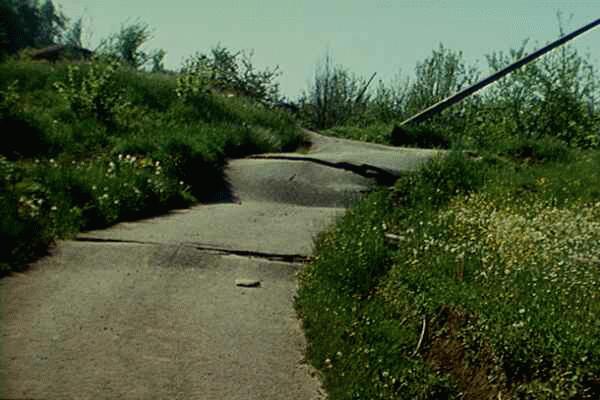 road deformation