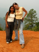 me with head health educator, Paty