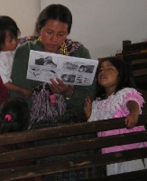 a mom studying this month's health education module