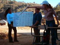 a community assembly in Cajbaquil