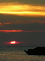 bona fide Honduran island sunset