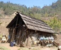 a home where we held a nutrition workshop in the village of Solomchoch
