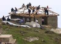 the mud bricks getting put to good use