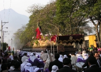 the music was very moving as horns and drums accompanied the procession