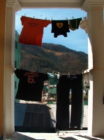 the view from outside my room - laundry and all