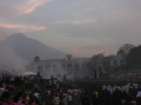 the following day: a procession in sympathy for the mourning of Mary