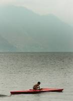 a young kayaker (or kayak-renter-outer)
