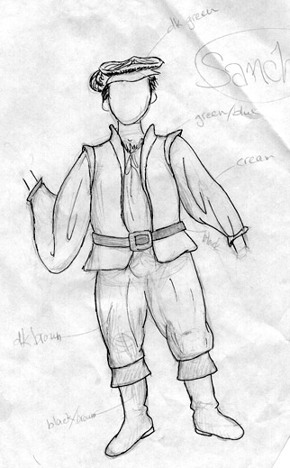 Design for Sancho's Costume