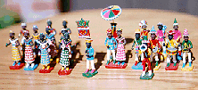 Maracatu Clay Figurines.  Copyright Sheila Thomson.  All rights reserved.
