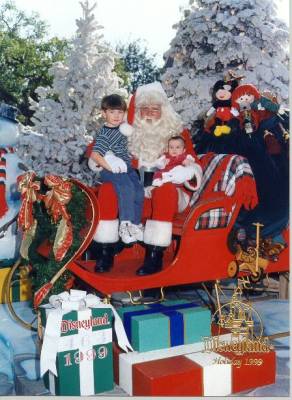 Santa at Disneyland 1999