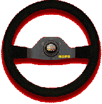 MOMO RALLY TOURING CARS MOD.05 2 FLAT SPOKES STEERING WHEEL