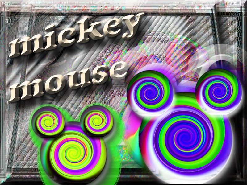 mickey mouse wallpaper psychedelic art by greg vanderlaan