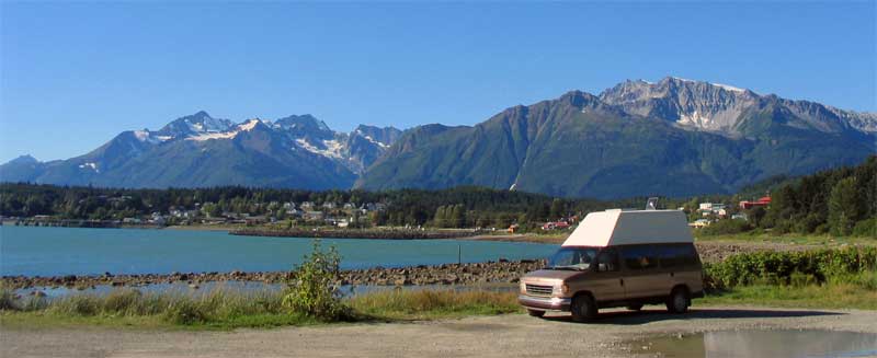 Bivouac devant la baie de Haynes (Alaska)