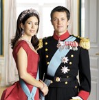 Wedding photograph of Their Royal Highnesses Frederik and Mary, Crown Prince and Princess of Denmark