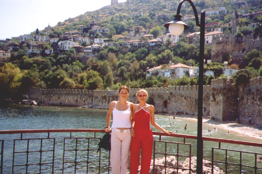 Me (in red clothes) and Beata.