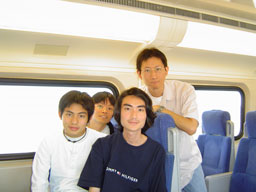 We took this picture on the train to Union station.