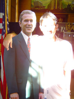Moo and his friend...the president