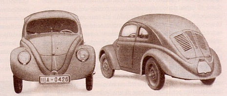 Prototipo del Maggiolino - Vista fronte/retro