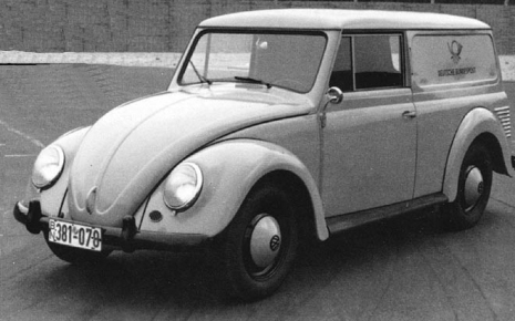 196x VW Maggiolino Van - Prototipo per i Servizi Postali Tedeschi