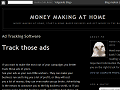 Money Making At Home: Ad Tracking Software