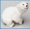 Polar bear baby figurine
