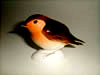 Robin bird figurine