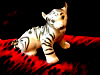Tiger cub white figurine