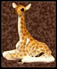 Giraffe-calfe figurine