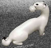 Ermine with egg figurine