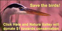 Click here and Nature Valley will donate $1 to conservation!
