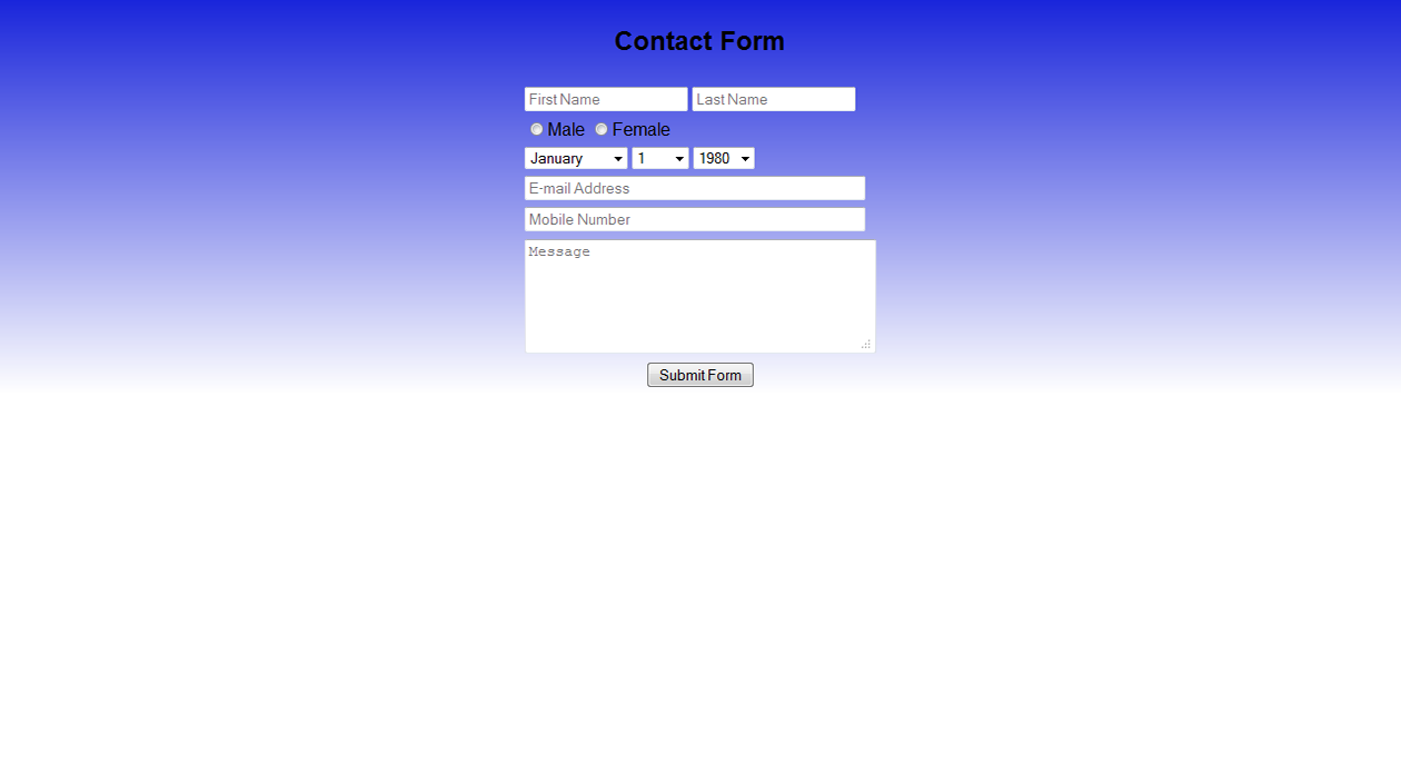 Contact Form
