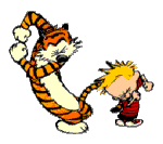 Calvin and Hobbes skanking!