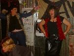 on stage at the Yak,performing? our fave song "sweet transvestite"..:-)