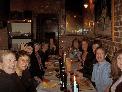 with a few friends at dinner