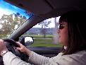 driving home........