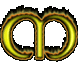 3D animated flaming mystical letter M