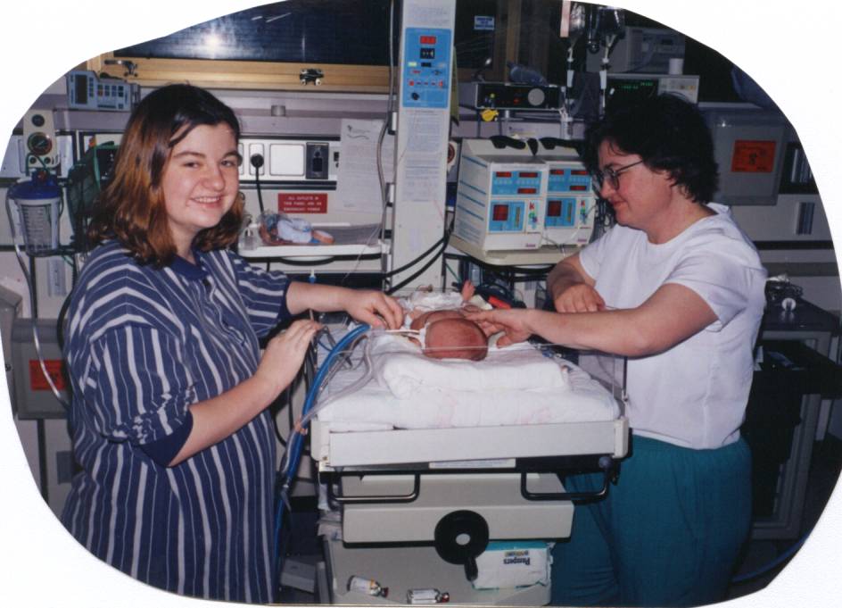 3-17-98 post surgery, still on ventilator