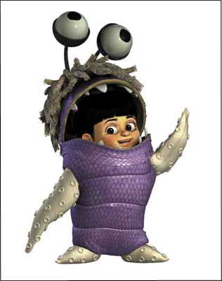 BOO! She's so scary!