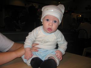 Pic, Austin in his bunny hat