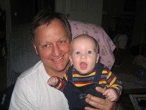 Pic, Austin playing with  Grampa