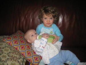 Pic, Peyten feeding Austin