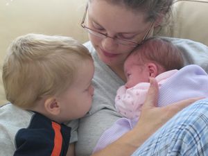 Pic, Braden, Mom, and Peyten