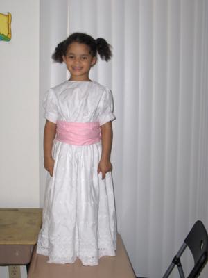 Shelby in 1914 dress