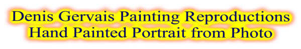 Painting Reproductions hand painted Portrait from photo