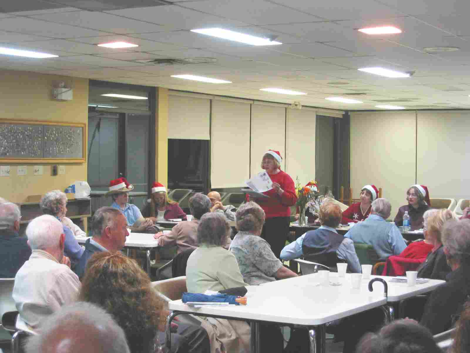 Photo: Anne welcomes the audience