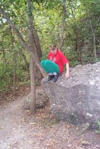 Hmmmm..... How do I get down from this thing?