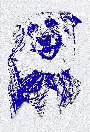 Buddy dog painting