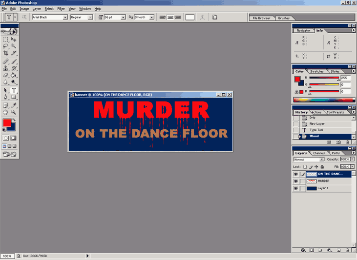The banner
