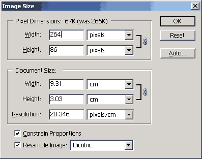 Resizing